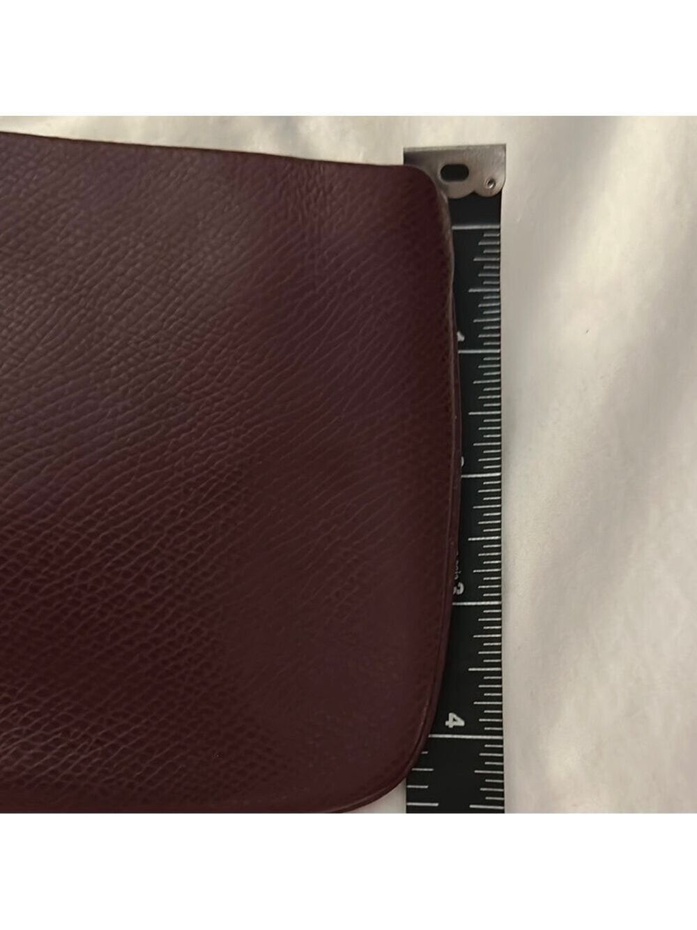 Coach Burgundy Leather Clutch Wristlet - Picture 7 of 9